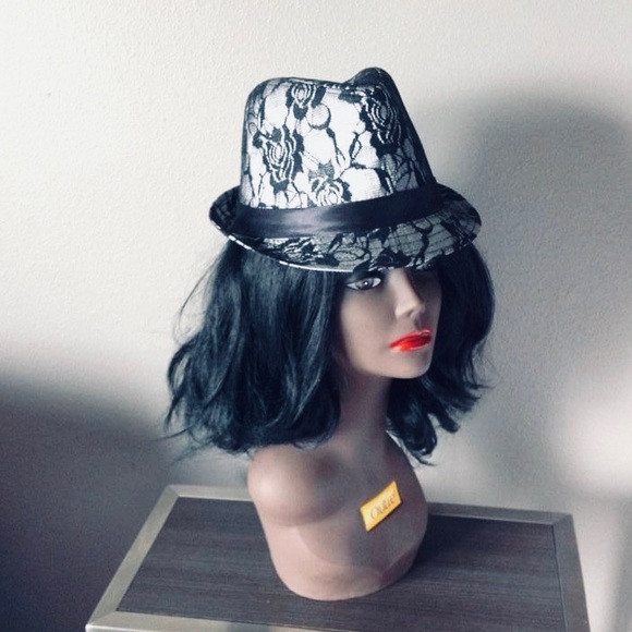 Fedora   White  (w) lace covered - Picture 4 of 6